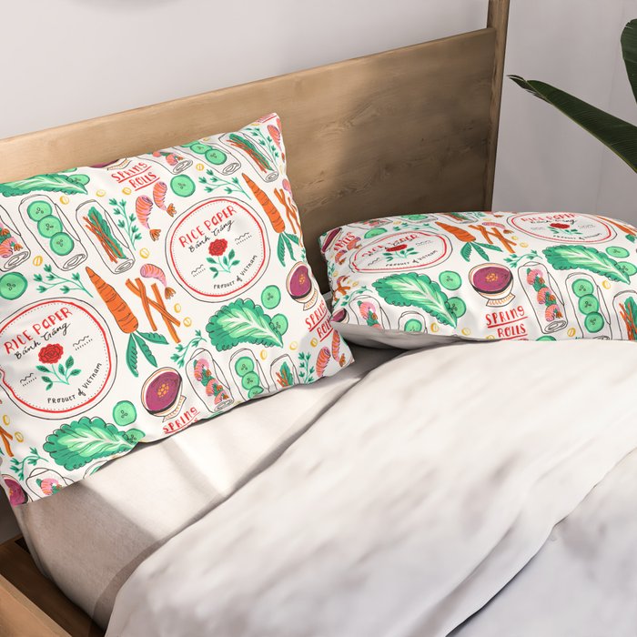 Vietnamese Spring Rolls Pillow Sham Gallery Image 2