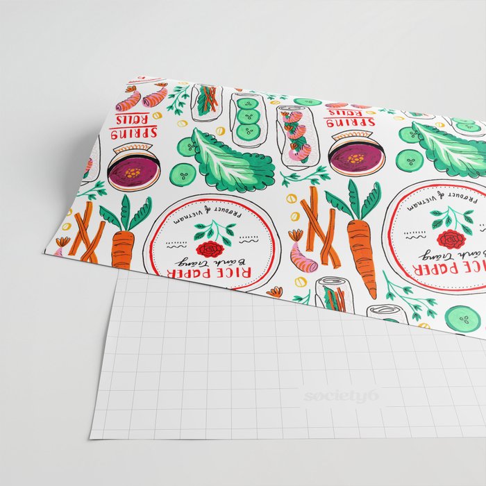 Vietnamese Spring Rolls Wrapping Paper Gallery Image 2