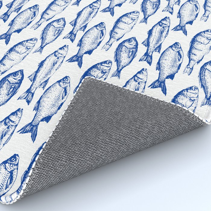 Dark Blue Fish Rug Gallery Image 4