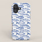 Dark Blue Fish iPhone Case Gallery Image 1