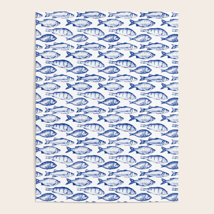Dark Blue Fish Poster Gallery Image 4