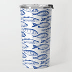 Dark Blue Fish Travel Mug Gallery Image 2