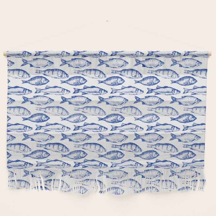 Dark Blue Fish Wall Hanging Gallery Image 1