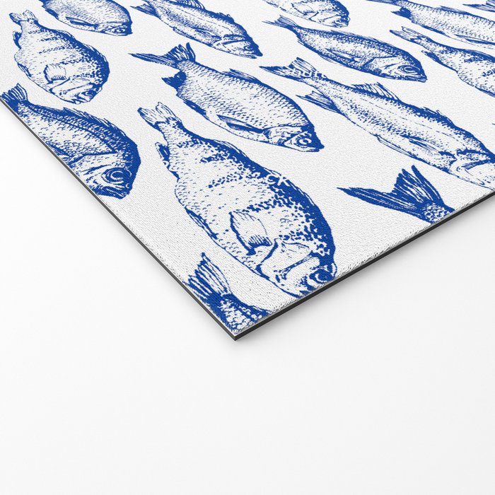 Dark Blue Fish Welcome Mat Gallery Image 2