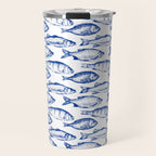 Dark Blue Fish Travel Mug Gallery Image 1