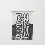 ABSTRACTION 01 | Black and White Abstract Series Wall Hanging Gallery Image 1