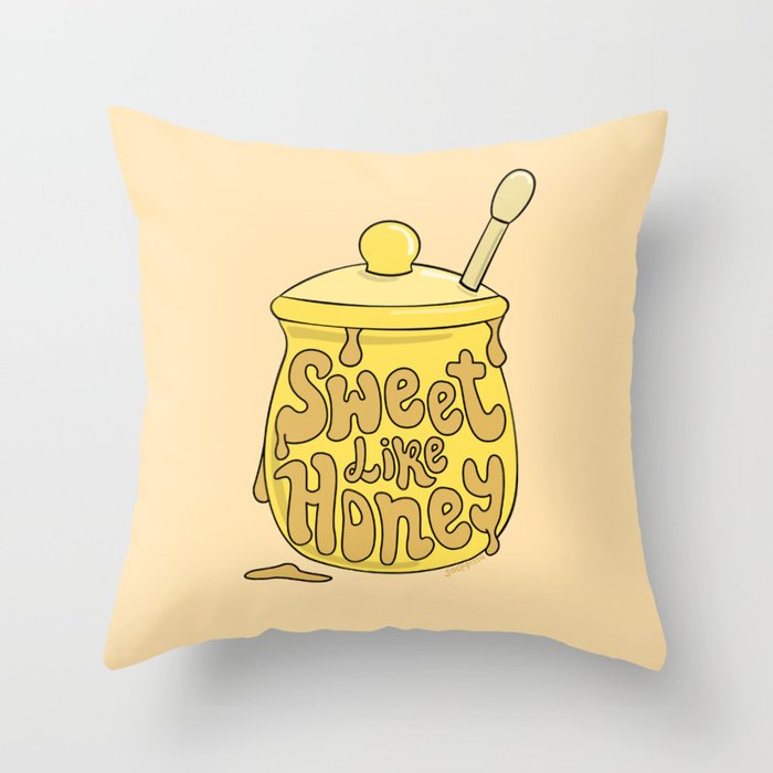 SWEETLIKEHONEY Throw Pillow Gallery Image 6