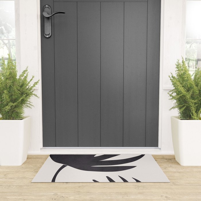 Abstract Minimal -Plant Welcome Mat Gallery Image 3