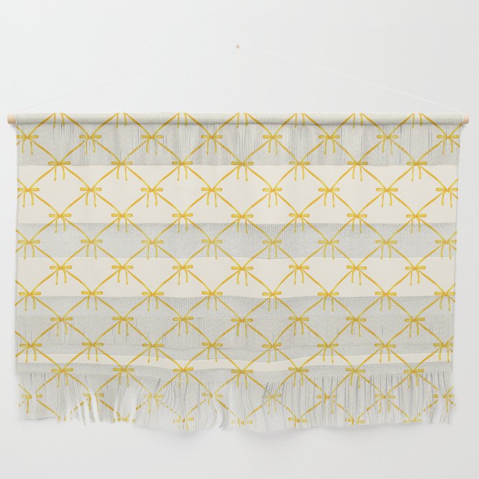 Bows & Ribbons Pattern IX Yellow Wall Hanging Gallery Image 1