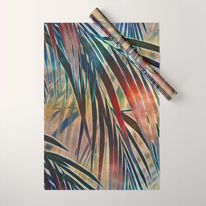 Tropical Sunset Wrapping Paper Gallery Image 1