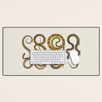 Albertus Seba Snakes Illustration  Desk Mat Gallery Image 1