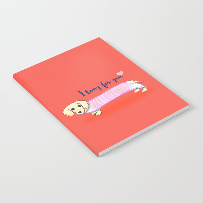 Valentine's Day dachshund dog Notebook Gallery Image 1