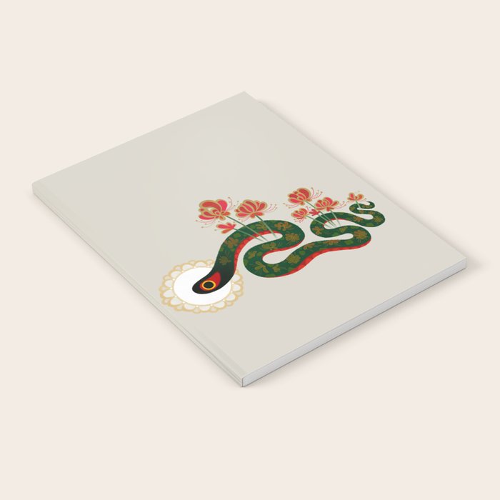 Snake and flowers Notebook Gallery Image 1