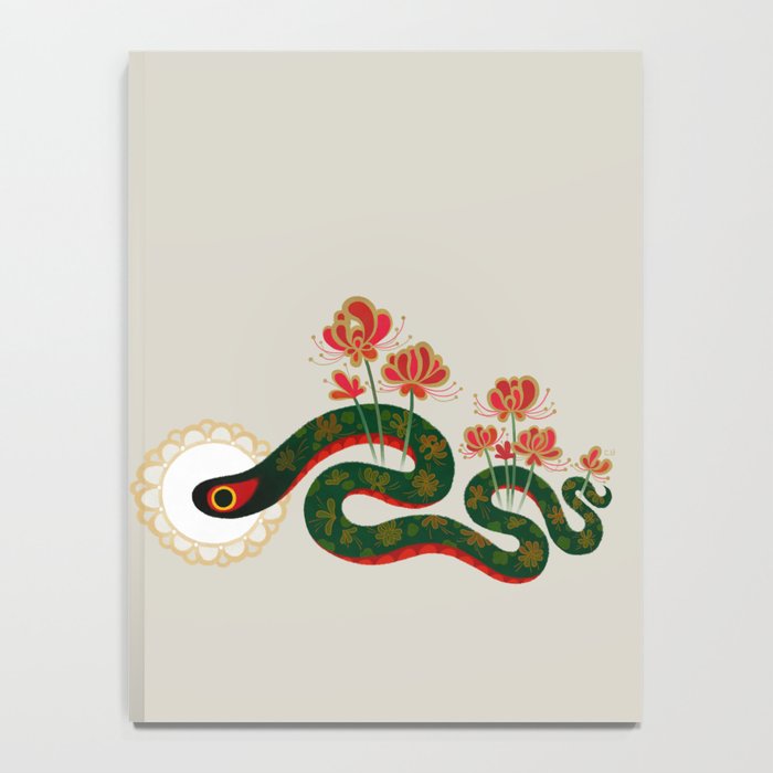 Snake and flowers Notebook Gallery Image 4