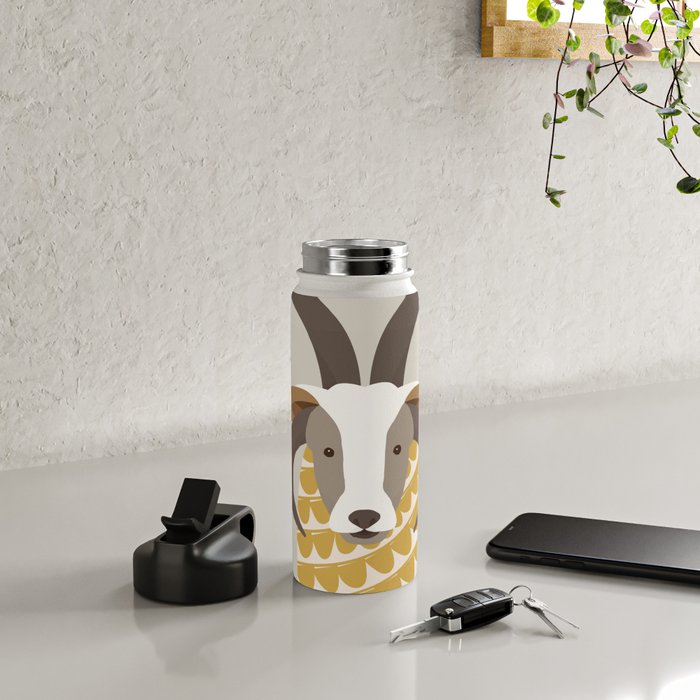 Whimsical Jacob Sheep Water Bottle Gallery Image 4