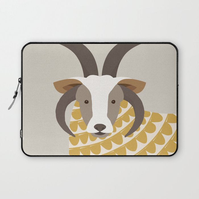 Whimsical Jacob Sheep Laptop Sleeve Gallery Image 1