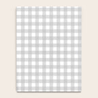 Gingham Plaid Check Pattern in Gray and White Notebook Gallery Image 4