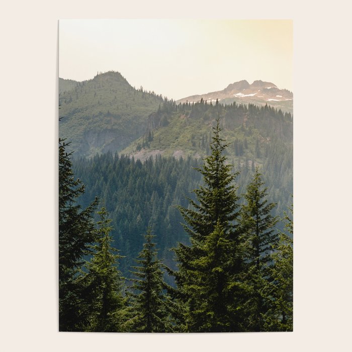 Mount Rainier Summer Adventure II - Pacific Northwest Mountain Landscape Poster Gallery Image 4