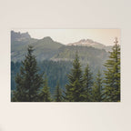 Mount Rainier Summer Adventure II - Pacific Northwest Mountain Landscape Welcome Mat Gallery Image 1