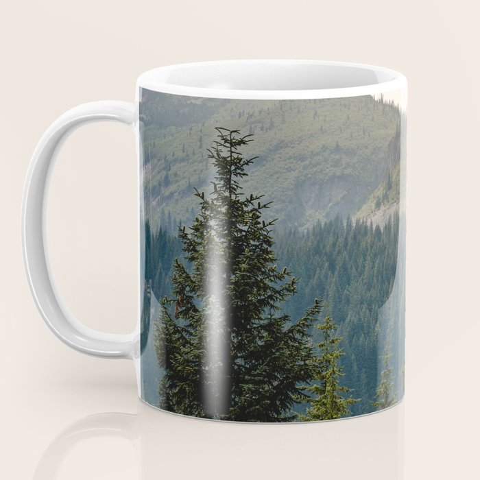 Mount Rainier Summer Adventure II - Pacific Northwest Mountain Landscape Coffee Mug Gallery Image 3