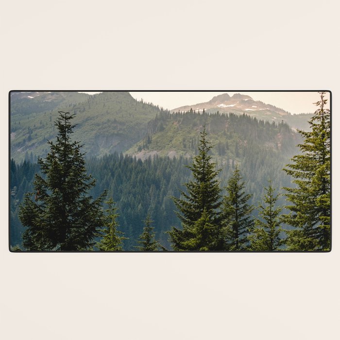 Mount Rainier Summer Adventure II - Pacific Northwest Mountain Landscape Desk Mat Gallery Image 3