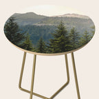 Mount Rainier Summer Adventure II - Pacific Northwest Mountain Landscape Side Table Gallery Image 2