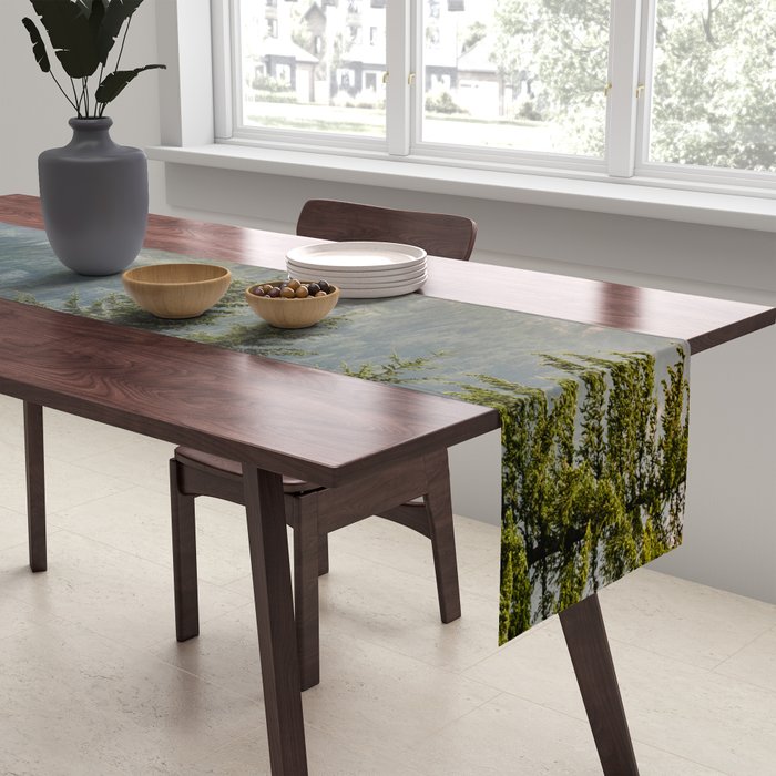 Mount Rainier Summer Adventure II - Pacific Northwest Mountain Landscape Table Runner Gallery Image 2