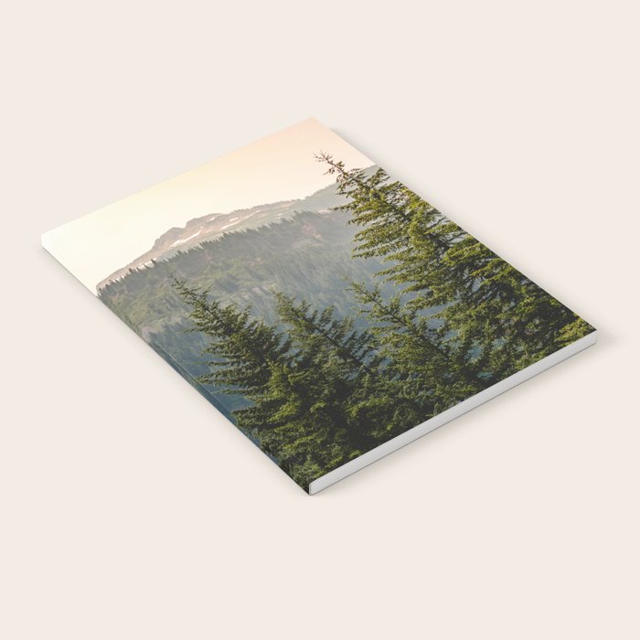 Mount Rainier Summer Adventure II - Pacific Northwest Mountain Landscape Notebook Gallery Image 2