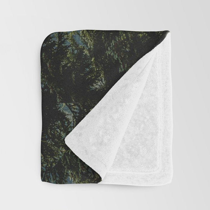 Mount Rainier Summer Adventure II - Pacific Northwest Mountain Landscape Throw Blanket Gallery Image 3