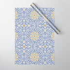Intricate modern nature tile B Wrapping Paper Gallery Image 1