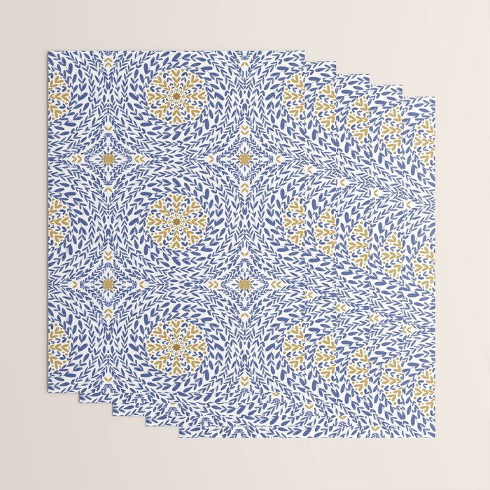 Intricate modern nature tile B Wrapping Paper Gallery Image 3