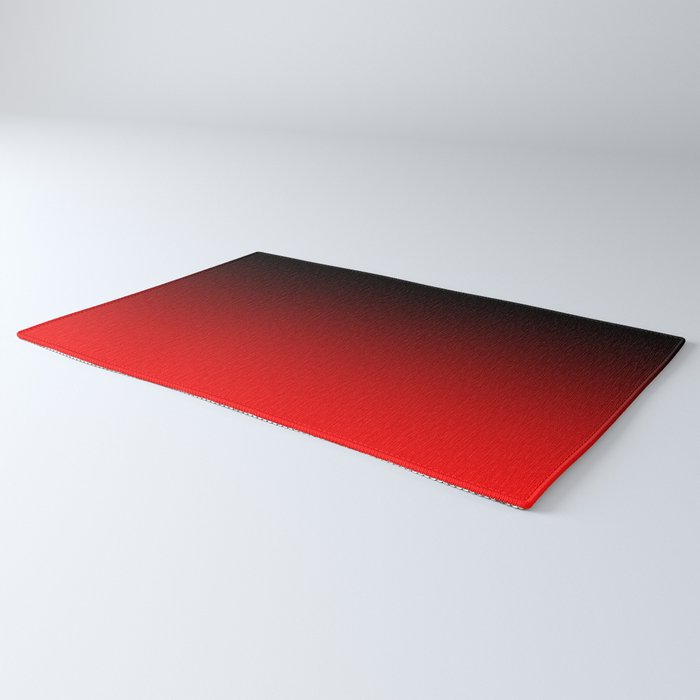 Black Red Neon Nights Ombre Rug Gallery Image 3