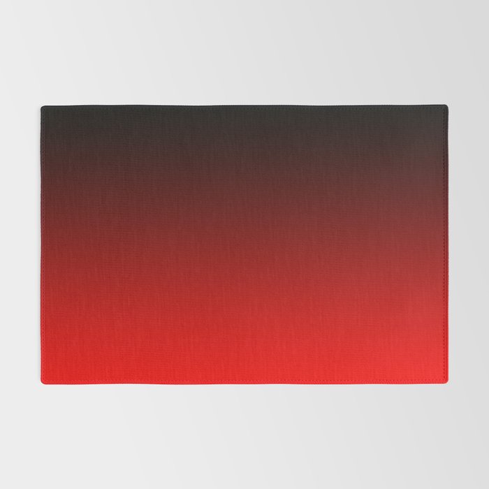 Black Red Neon Nights Ombre Rug Gallery Image 2