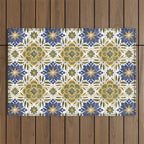 Tile floral nature Modern BY Outdoor Rug Gallery Image 1