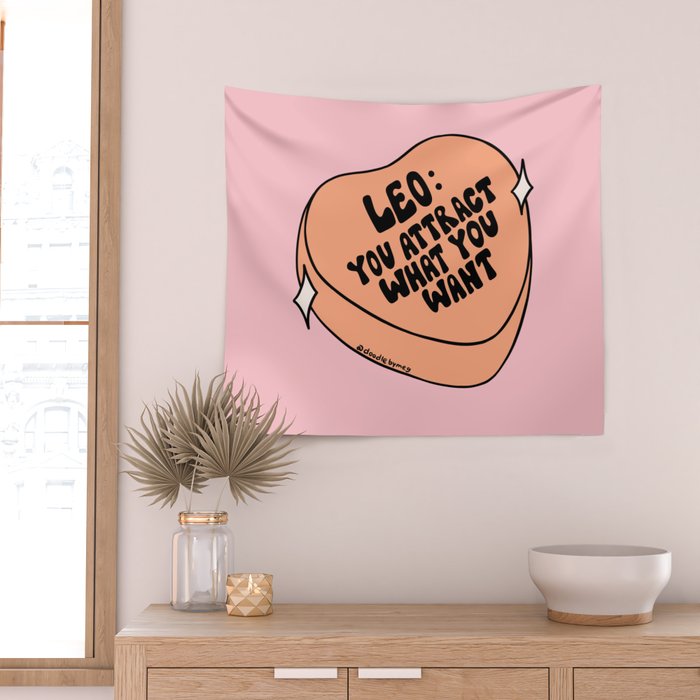 Leo Conversation Heart Wall Tapestry Gallery Image 2