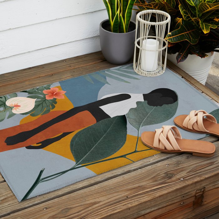 Tropical Girl 5 Outdoor Rug Gallery Image 2