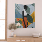 Tropical Girl 5 Wall Tapestry Gallery Image 2