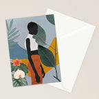 Tropical Girl 5 Stationery Card Gallery Image 2