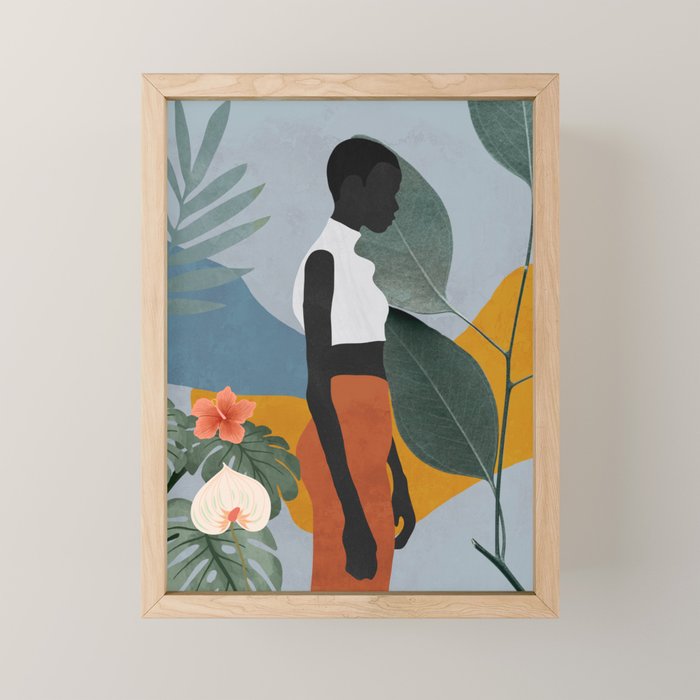 Tropical Girl 5 Mini Art Print Gallery Image 1