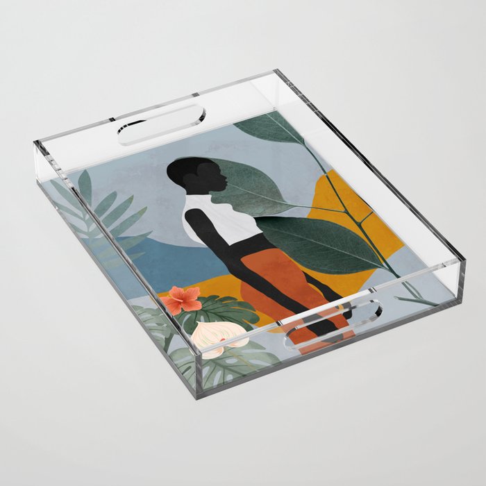 Tropical Girl 5 Acrylic Tray Gallery Image 1