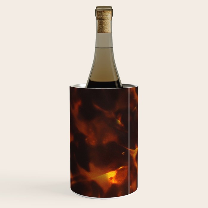 Dark Amber Tortoiseshell Print Pattern Wine Chiller Gallery Image 1
