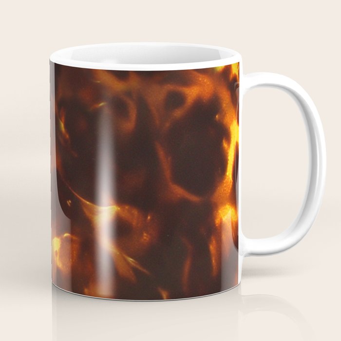 Dark Amber Tortoiseshell Print Pattern Coffee Mug Gallery Image 1