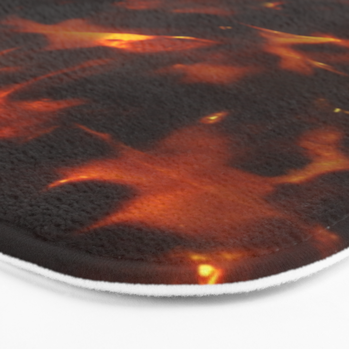 Dark Amber Tortoiseshell Print Pattern Bath Mat Gallery Image 3