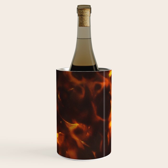 Dark Amber Tortoiseshell Print Pattern Wine Chiller Gallery Image 3