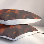 Dark Amber Tortoiseshell Print Pattern Pillow Sham Gallery Image 3