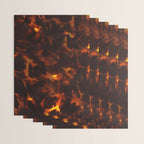 Dark Amber Tortoiseshell Print Pattern Wrapping Paper Gallery Image 3