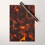Dark Amber Tortoiseshell Print Pattern Wrapping Paper Gallery Image 1