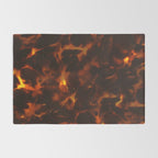 Dark Amber Tortoiseshell Print Pattern Rug Gallery Image 2