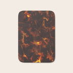 Dark Amber Tortoiseshell Print Pattern Bath Mat Gallery Image 1
