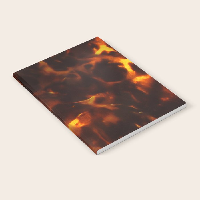 Dark Amber Tortoiseshell Print Pattern Notebook Gallery Image 2
